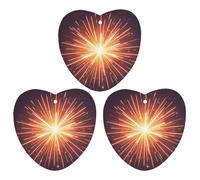 3-Pack Car Air Freshener Cards Double Sided Hanging Explosion Firework 3D Air Freshener Scented Cards for Car, Room, Bathroom | Long-Lasting Fragrance, Gray-style