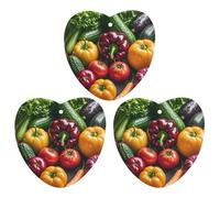 3-Pack Car Air Freshener Cards Double Sided Hanging Fresh Vegetables Fruits Air Freshener Scented Cards for Car, Room, Bathroom | Long-Lasting Fragrance, Gray-style