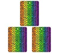 3-Pack Car Air Freshener Cards Double Sided Hanging Gay Pride Rainbow Pattern Air Freshener Scented Cards for Car, Room, Bathroom | Long-Lasting Fragrance, Black-style