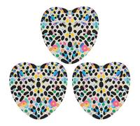 3-Pack Car Air Freshener Cards Double Sided Hanging Glitter Rainbow Polka Dot Air Freshener Scented Cards for Car, Room, Bathroom | Long-Lasting Fragrance, White-style