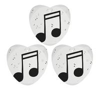3-Pack Car Air Freshener Cards Double Sided Hanging Music Note Print Air Freshener Scented Cards for Car, Room, Bathroom | Long-Lasting Fragrance, White-style