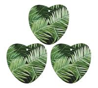 3-Pack Car Air Freshener Cards Double Sided Hanging Palm Tree Leaves Air Freshener Scented Cards for Car, Room, Bathroom | Long-Lasting Fragrance, Gray-style