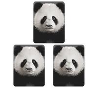 3-Pack Car Air Freshener Cards Double Sided Hanging Panda Bear Head Air Freshener Scented Cards for Car, Room, Bathroom | Long-Lasting Fragrance, White-style