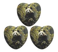 3-Pack Car Air Freshener Cards Double Sided Hanging Panda Tree Air Freshener Scented Cards for Car, Room, Bathroom | Long-Lasting Fragrance, Gray-style