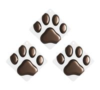 3-Pack Car Air Freshener Cards Double Sided Hanging Pawprint Air Freshener Scented Cards for Car, Room, Bathroom | Long-Lasting Fragrance, Gray-style