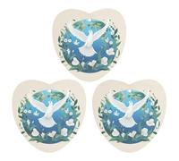3-Pack Car Air Freshener Cards Double Sided Hanging Peace on Earth Air Freshener Scented Cards for Car, Room, Bathroom | Long-Lasting Fragrance, Gray-style