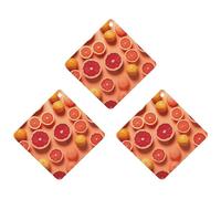 3-Pack Car Air Freshener Cards Double Sided Hanging Pile of Grapefruit Slices Air Freshener Scented Cards for Car, Room, Bathroom | Long-Lasting Fragrance, Black-style