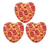3-Pack Car Air Freshener Cards Double Sided Hanging Pile of Grapefruit Slices Air Freshener Scented Cards for Car, Room, Bathroom | Long-Lasting Fragrance, Black-style