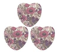 3-Pack Car Air Freshener Cards Double Sided Hanging Purple Floral Pattern Air Freshener Scented Cards for Car, Room, Bathroom | Long-Lasting Fragrance, Gray-style