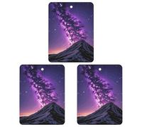 3-Pack Car Air Freshener Cards Double Sided Hanging Purple Starry Air Freshener Scented Cards for Car, Room, Bathroom | Long-Lasting Fragrance, Gray-style