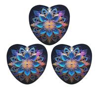 3-Pack Car Air Freshener Cards Double Sided Hanging Rectangle Mandala Air Freshener Scented Cards for Car, Room, Bathroom | Long-Lasting Fragrance, Gray-style