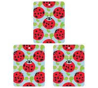 3-Pack Car Air Freshener Cards Double Sided Hanging Red Ladybug Pattern Air Freshener Scented Cards for Car, Room, Bathroom | Long-Lasting Fragrance, Gray-style