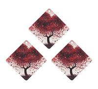 3-Pack Car Air Freshener Cards Double Sided Hanging Red Love Heart Tree Air Freshener Scented Cards for Car, Room, Bathroom | Long-Lasting Fragrance, Gray-style