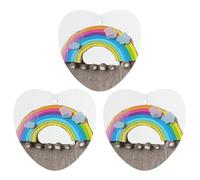 3-Pack Car Air Freshener Cards Double Sided Hanging Small Rainbow Air Freshener Scented Cards for Car, Room, Bathroom | Long-Lasting Fragrance, Gray-style