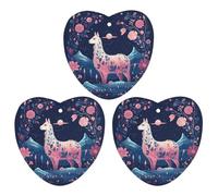 3-Pack Car Air Freshener Cards Double Sided Hanging Starry Night Alpaca Air Freshener Scented Cards for Car, Room, Bathroom | Long-Lasting Fragrance, White-style