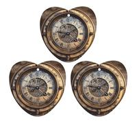 3-Pack Car Air Freshener Cards Double Sided Hanging Steampunk Clock Air Freshener Scented Cards for Car, Room, Bathroom | Long-Lasting Fragrance, Black-style