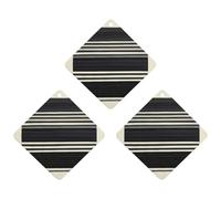 3-Pack Car Air Freshener Cards Double Sided Hanging Stripes Black White Air Freshener Scented Cards for Car, Room, Bathroom | Long-Lasting Fragrance, White-style