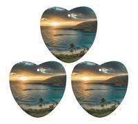 3-Pack Car Air Freshener Cards Double Sided Hanging Sunrise Over Oahu Hawaii Air Freshener Scented Cards for Car, Room, Bathroom | Long-Lasting Fragrance, Gray-style