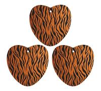 3-Pack Car Air Freshener Cards Double Sided Hanging Tiger Stripes Orange Air Freshener Scented Cards for Car, Room, Bathroom | Long-Lasting Fragrance, White-style