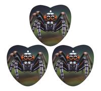 3-Pack Car Air Freshener Cards Double Sided Hanging Tropical Rainforest Spiders Air Freshener Scented Cards for Car, Room, Bathroom | Long-Lasting Fragrance, White-style