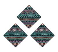3-Pack Car Air Freshener Cards Double Sided Hanging Unique Aztec Pattern Air Freshener Scented Cards for Car, Room, Bathroom | Long-Lasting Fragrance, Gray-style