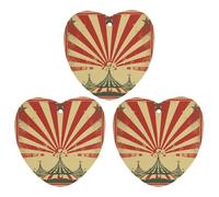 3-Pack Car Air Freshener Cards Double Sided Hanging Vintage Circus Background Air Freshener Scented Cards for Car, Room, Bathroom | Long-Lasting Fragrance, Gray-style