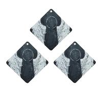 3-Pack Car Air Freshener Cards Double Sided Hanging White Angel Wings Air Freshener Scented Cards for Car, Room, Bathroom | Long-Lasting Fragrance, Black-style
