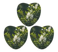 3-Pack Car Air Freshener Cards Double Sided Hanging White Natural Greenery Twig Air Freshener Scented Cards for Car, Room, Bathroom | Long-Lasting Fragrance, Black-style
