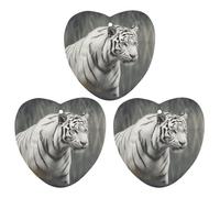 3-Pack Car Air Freshener Cards Double Sided Hanging White Tiger Air Freshener Scented Cards for Car, Room, Bathroom | Long-Lasting Fragrance, White-style