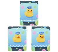 3-Pack Car Air Freshener Cards Double Sided Hanging Yellow Duck And Bubble Pattern Air Freshener Scented Cards for Car, Room, Bathroom | Long-Lasting Fragrance, Gray-style