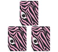 3-Pack Car Air Freshener Cards Double Sided Hanging Zebra-like Print Air Freshener Scented Cards for Car, Room, Bathroom | Long-Lasting Fragrance, Black-style