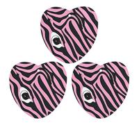 3-Pack Car Air Freshener Cards Double Sided Hanging Zebra-like Print Air Freshener Scented Cards for Car, Room, Bathroom | Long-Lasting Fragrance, Black-style