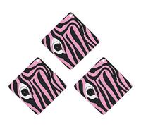3-Pack Car Air Freshener Cards Double Sided Hanging Zebra-like Print Air Freshener Scented Cards for Car, Room, Bathroom | Long-Lasting Fragrance, Gray-style