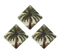 3 Pack Car Air Freshener Hanging Incense Chips Automotive Scented Hanging Sheets for Car Home Auto Interior Decor，Palm Tree Tropical