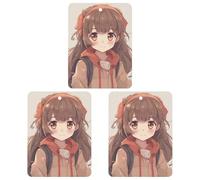 3 Pack Car Air Freshener Hanging Incense Chips Automotive Scented Hanging Sheets for Car Home Auto Interior Decor，Japan Anime
