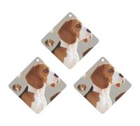3 Pack Car Air Freshener Hanging Incense Chips Automotive Scented Hanging Sheets for Car Home Auto Interior Decor，Beagle Doggy