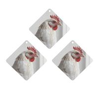3 Pack Car Air Freshener Hanging Incense Chips Automotive Scented Hanging Sheets for Car Home Auto Interior Decor，White Chicken
