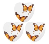 3 Pack Car Air Freshener Hanging Incense Chips Automotive Scented Hanging Sheets for Car Home Auto Interior Decor,Orange Butterfly
