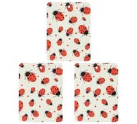3 Pack Car Air Freshener Hanging Incense Chips Automotive Scented Hanging Sheets for Car Home Auto Interior Decor，Ladybugs Pattern Infinite Speckled