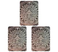 3 Pack Car Air Freshener Hanging Incense Chips Automotive Scented Hanging Sheets for Car Home Auto Interior Decor,Mayan Calendar End Of The World