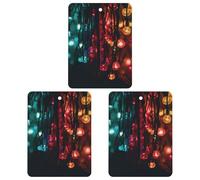 3 Pack Car Air Freshener Hanging Incense Chips Automotive Scented Hanging Sheets for Car Home Auto Interior Decorï¼ŒBright Colored Lights