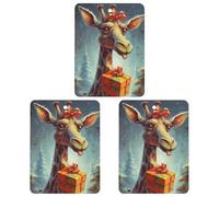 3 Pack Car Air Freshener Hanging Incense Chips Automotive Scented Hanging Sheets for Car Home Auto Interior Decor,Giraffe Receiving A Gift