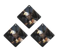 3 Pack Car Air Freshener Hanging Incense Chips Automotive Scented Hanging Sheets for Car Home Auto Interior Decor,Bald Eagle