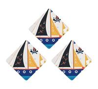 3 Pack Car Air Freshener Hanging Incense Chips Automotive Scented Hanging Sheets for Car Home Auto Interior Decor，Nautical Sailing Pirate