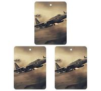 3 Pack Car Air Freshener Hanging Incense Chips Automotive Scented Hanging Sheets for Car Home Auto Interior Decor,War Plane