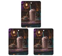 3 Pack Car Air Freshener Hanging Incense Chips Automotive Scented Hanging Sheets for Car Home Auto Interior Decor,There's Candy in The Milkshake