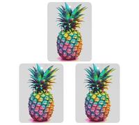 3 Pack Car Air Freshener Hanging Incense Chips Automotive Scented Hanging Sheets for Car Home Auto Interior Decor，Colored Pineapple