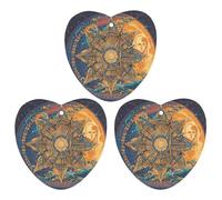 3 Pack Car Air Freshener Hanging Incense Chips Automotive Scented Hanging Sheets for Car Home Auto Interior Decor,Mystic Tarot Card Sun And Moon Face