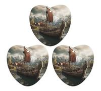 3 Pack Car Air Freshener Hanging Incense Chips Automotive Scented Hanging Sheets for Car Home Auto Interior Decor,Old Boat
