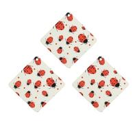 3 Pack Car Air Freshener Hanging Incense Chips Automotive Scented Hanging Sheets for Car Home Auto Interior Decor，Ladybugs Pattern Infinite Speckled